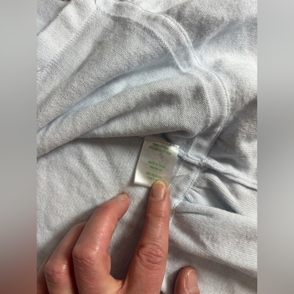 Lilly Pulitzer Little Girl’s Pale Blue Peplum Button Up Cardigan Cotton Flower L - Picture 4 of 6